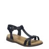 Sandały damskie Josef Seibel FABRICIA 01 skórzane czarny  74501 817 100